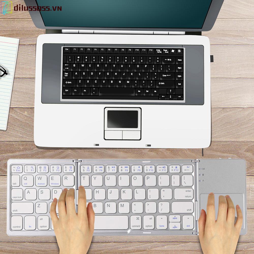 Bàn Phím Không Dây Kết Nối bluetooth dilussoss.vn Cho Điện Thoại / Máy Tính Bảng