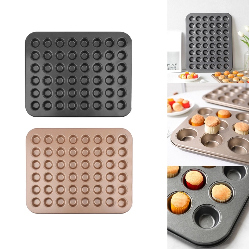 YU Mini Muffin Khay Cupcake Chảo Muffin Chảo Khay Nướng Bánh Chất Liệu Thép Carbon Khuôn Muffin Thíc