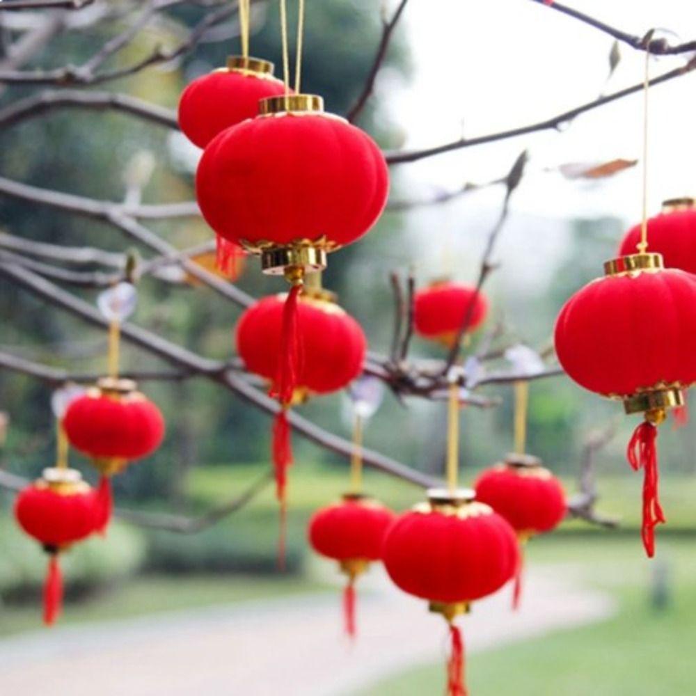 Set 6 / 25 / 30 Lồng Đèn Treo Trang Trí Thủ Công Phong Cách Trung Hoa