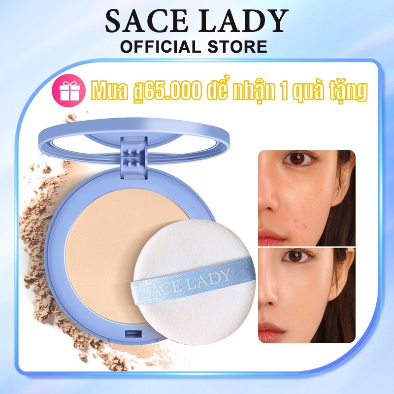 Phấn Phủ Dạng Bột SACE LADY & ZEESEA Kiềm Dầu Lâu Trôi Suốt 24H Kèm Gương Soi Tiện Dụng SPF50 PA + +