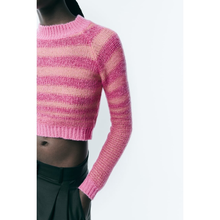 Áo len croptop Zara authentic