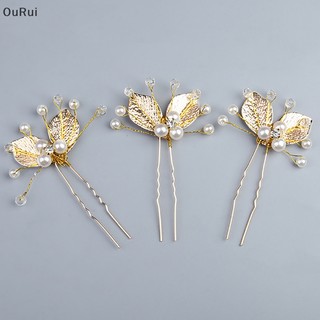 Phụ Kiện Cài Tóc Hình Chiếc Lá Đính Pha Lê handmade