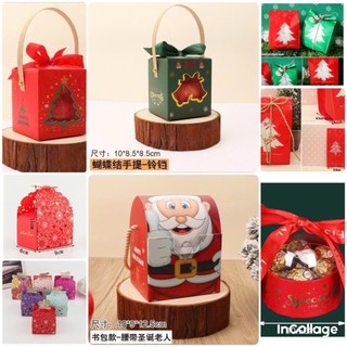 Set 5 hộp & túi đựng bánh ,kẹo,quà tặng noel 2024