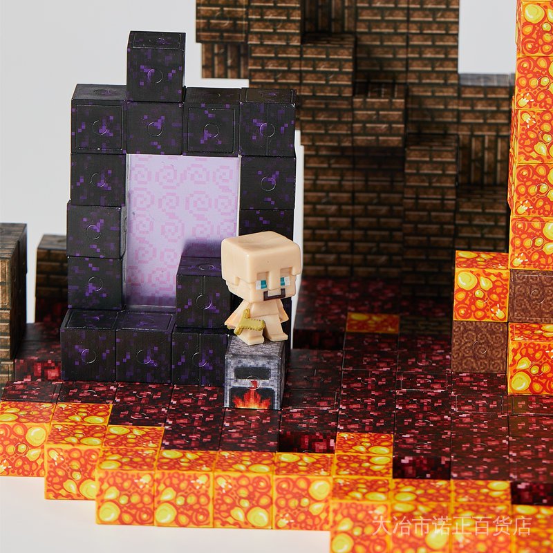 Mc Đồ Chơi Khối Nam Châm Lắp Ráp minecraft Phát Triển Trí Thông Minh diy