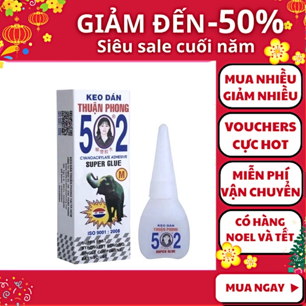 Lọ keo con voi 502 Thuận Phong hàng tốt giá rẻ