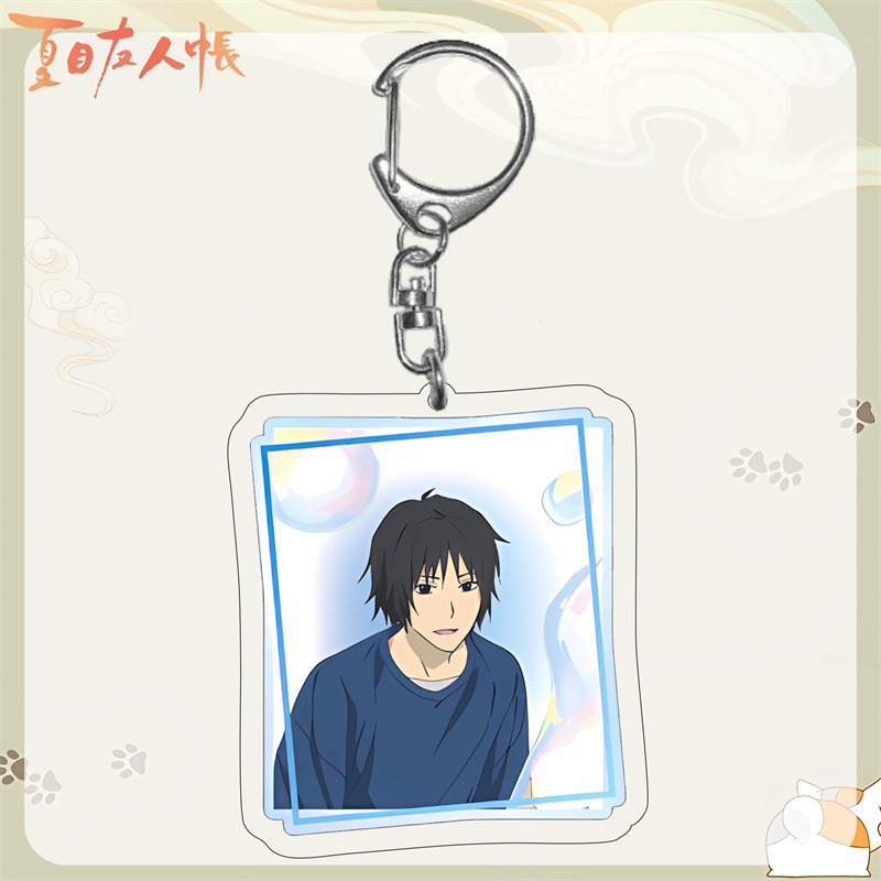 Sách Bạn Bè Của Natsme Mèo Sansan Hoạt Hình Ngoại Vi Hai Chiều Hoạt Hình Acrylic 2 Mặt Mặt Dây Chuyền Mặt Dây Chuyền Mó