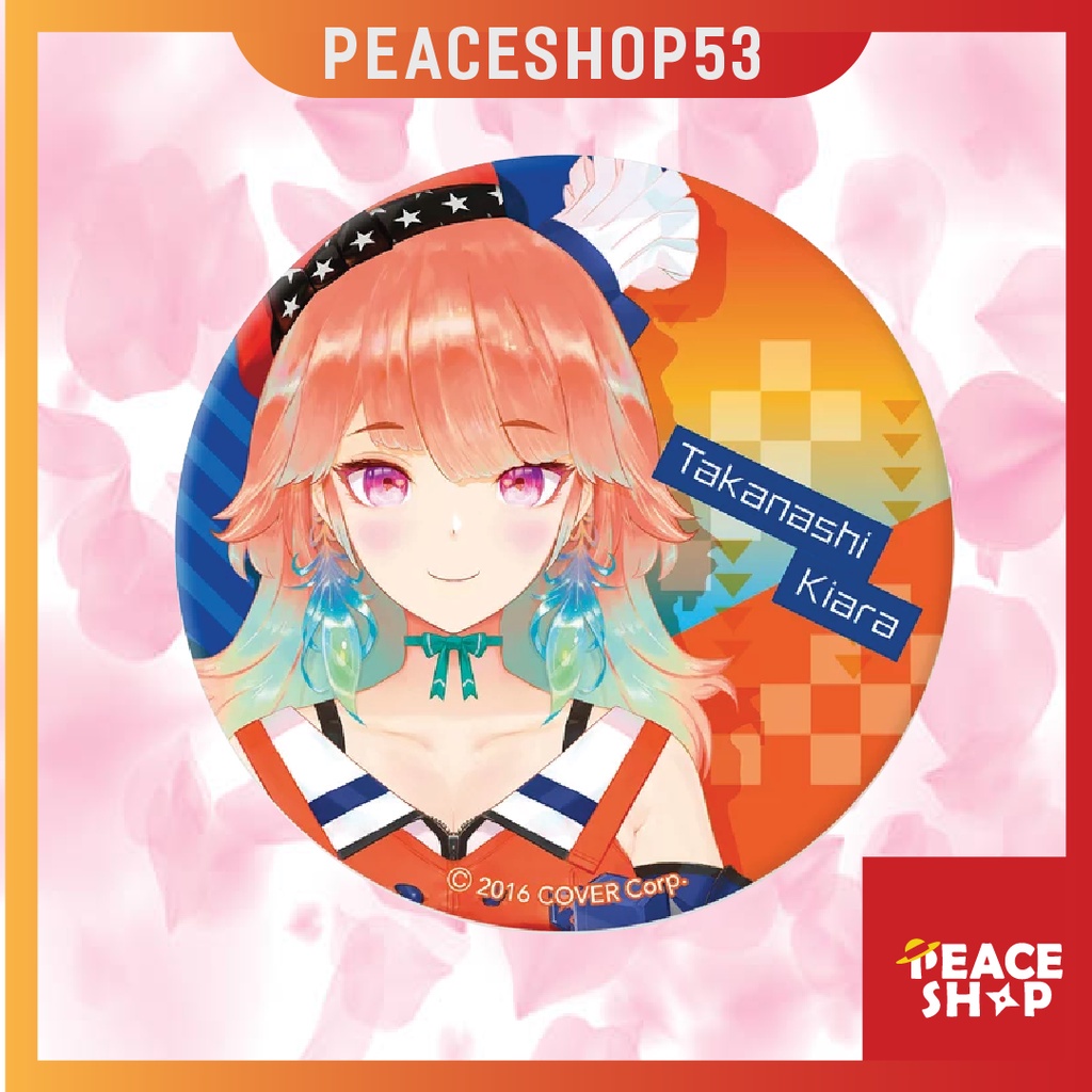 Huy hiệu Gawr Gura Calliope Kiara Amelia Waston Ninomae Ina'nis Hololive Lấp Lánh Huy Hiệu Hololive Vtuber HH09