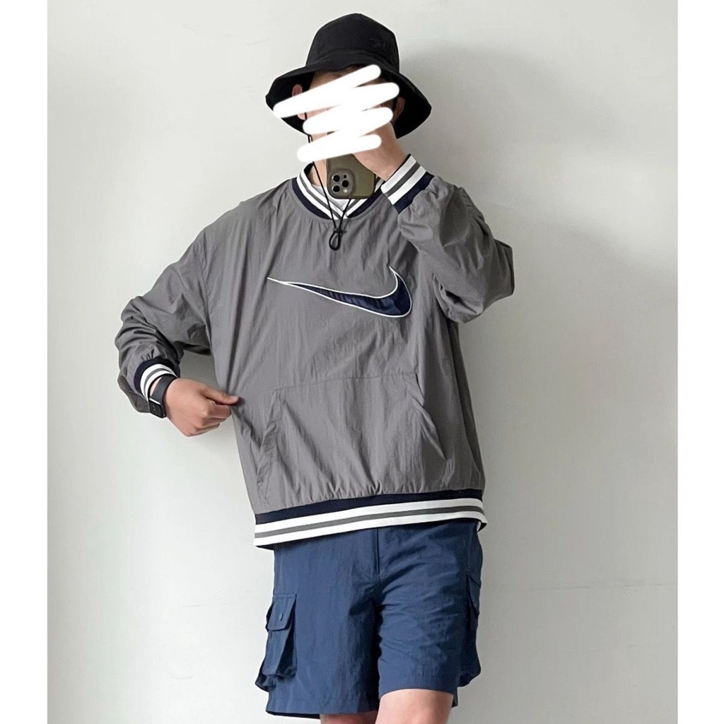 Nike Áo sweater Thể Thao Dài Tay Cổ Chữ v Thời Trang Dành Cho Cả Nam Và Nữ