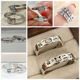 Vòng Nhẫn Hợp Kim Hình Thú Cưng / Chó / Mèo Kiểu Hàn Quốc Xinh Xắn Cho Nữ