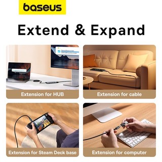 Cáp nối dài Baseus High Definition Series 10Gbps Extension Cable (Type C Male to Type C Female)