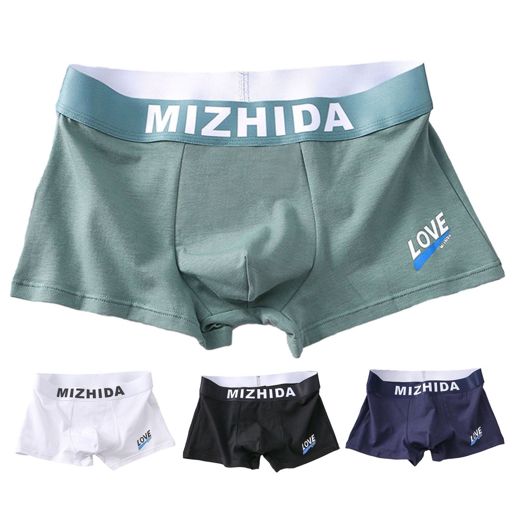 Quần Lót boxer Mềm Thoáng Khí Thoải Mái In Chữ Thời Trang Cho Nam