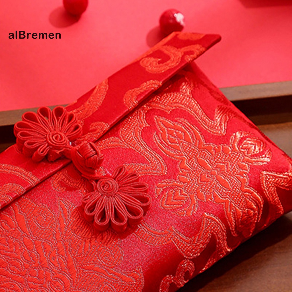 Bao Lì Xì Trung Quốc Giả Lụa Thổ Cẩm Trung Hoa Họa Tiết Rồng May Mắn Quà Tặng Tiền Năm Mới Cho Lễ Kỷ Niệm