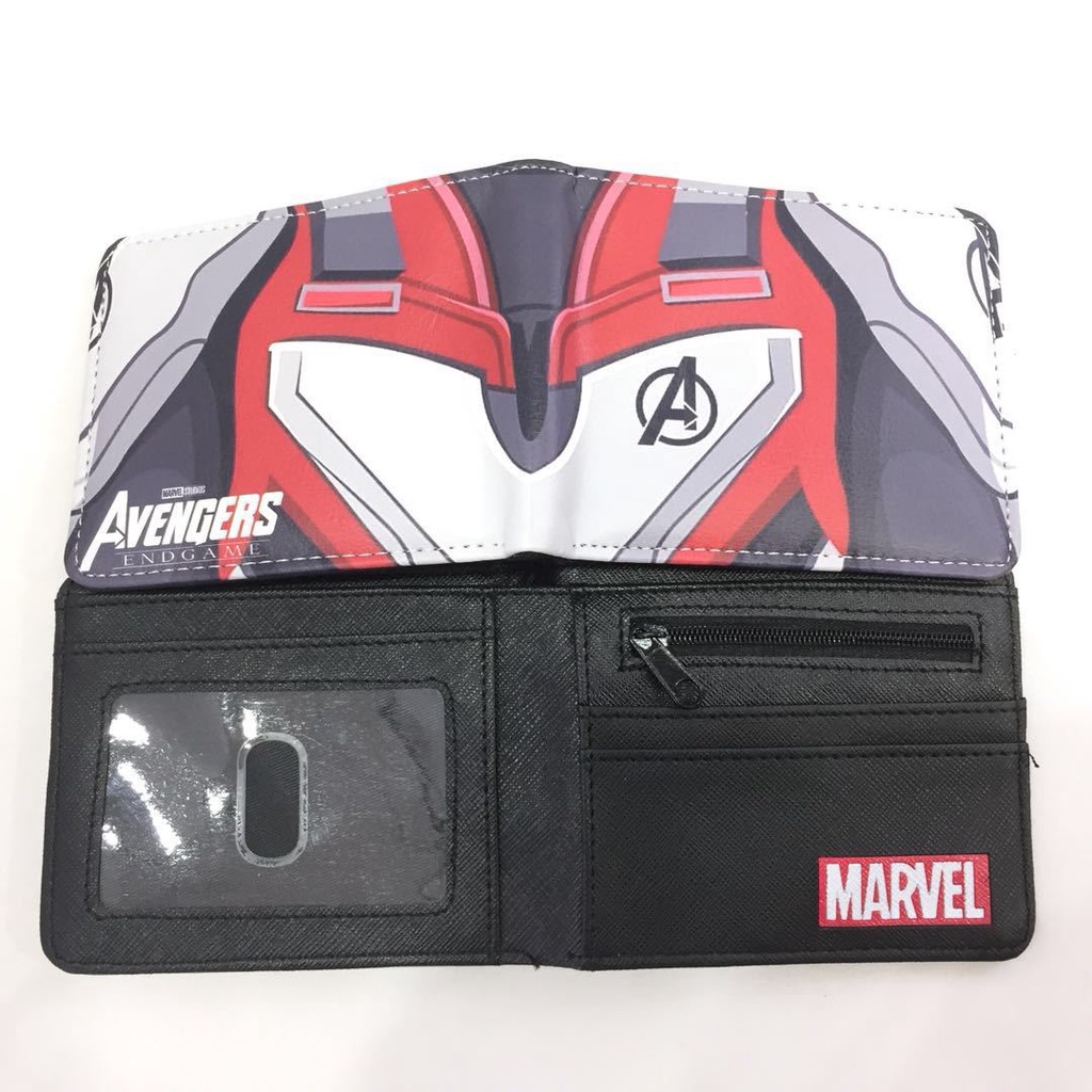 Ví Da Ngắn In Hình Siêu Anh Hùng marvel / Người Sắt / thor / hulk Có Ngăn Đựng Tiền Xu Cho Nam Và Nữ