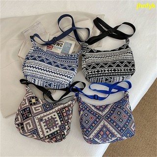 Túi Xách Vải canvas Họa Tiết Thổ Cẩm retro Thời Trang Cho Nữ