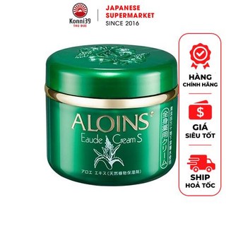 KEM DƯỠNG TRẮNG DA CHO MẶT VÀ TOÀN THÂN ALOINS 185GR - HÀNG NHẬT NỘI ĐỊA, chiết xuất từ lô hội lành tính dưỡng ẩm trắng