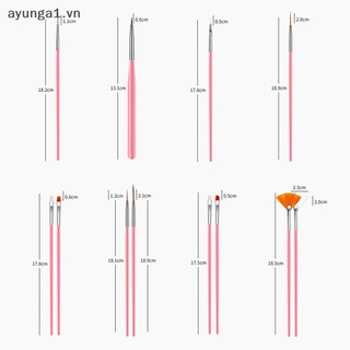 Set 15 Cọ Vẽ Móng Tay Nghệ Thuật