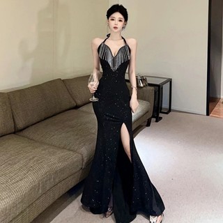 Chân Váy Dài Lưng Cao Xẻ Tà Thời Trang Âu Mỹ 0036 2024