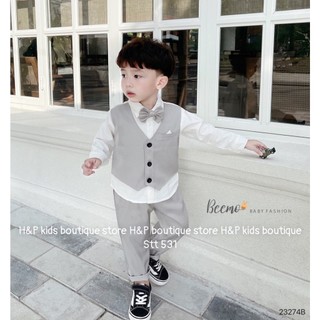 Bộ vest lịch lãm cho bé trai