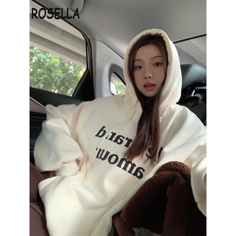 Rosella Áo Khoác hoodie áo khoác nữ zip hoodie unique New Style Durable Thông thường WWY2410AST 3Z240117