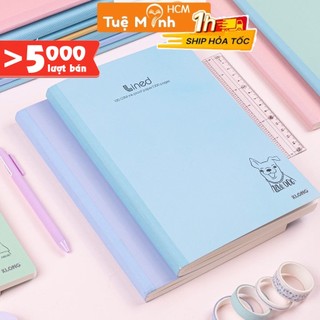 Vở Klong 200 trang VPPTUEMINH kẻ ngang-Line bìa màu Pastel hiện đại, Tập sổ may dán gáy KLong B5 MS 842