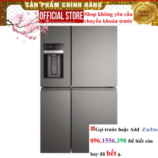 Tủ lạnh Electrolux inverter 607 lít EQE6879A-B ||Sale