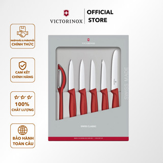 Bộ dao nhà bếp 6 món tiện dụng cao cấp Swiss Classic Paring Knife Victorinox Thụy Sỹ