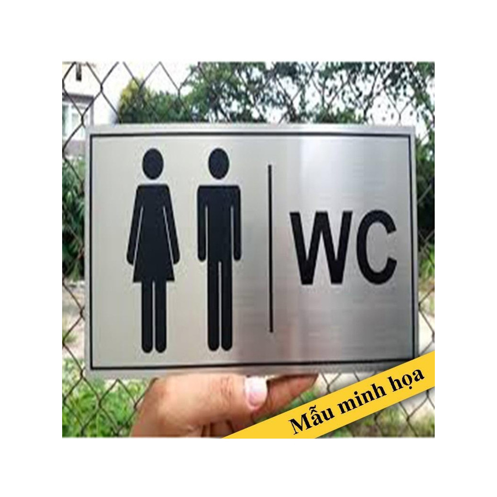 Bảng hướng dẫn toilet, bảng chỉ dẫn WC nam nữ, bảng toilet phân biệt nam nữ, lối chỉ dẫn nhà vệ sinh