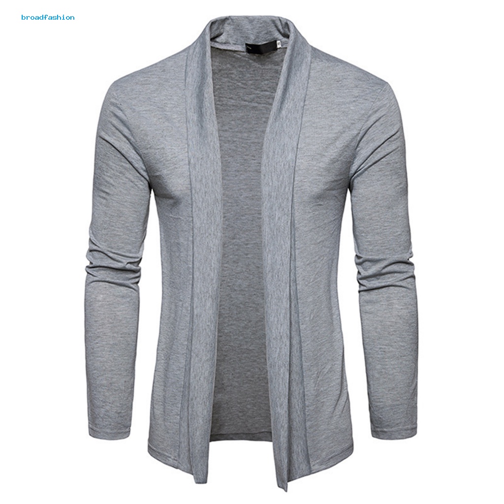 Áo Khoác cardigan Dệt Kim Dài Trung Bình Mềm Mại Thoáng Khí Thoải Mái Thời Trang Xuân Thu Cho Nam