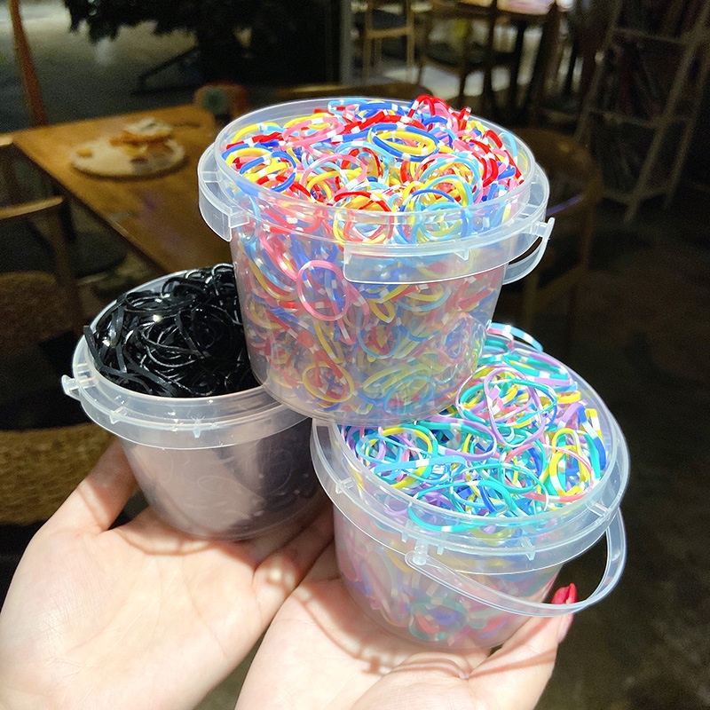 Set 1000 Dây Chun Buộc Tóc Nhiều Màu Sắc Dành Cho Trẻ Em