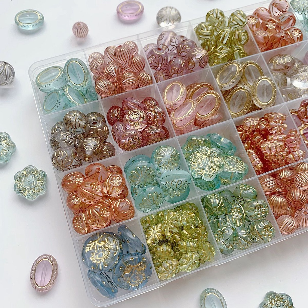 Gói Hạt Xỏ Hình oval Trong Suốt Dùng Làm Trang Sức diy