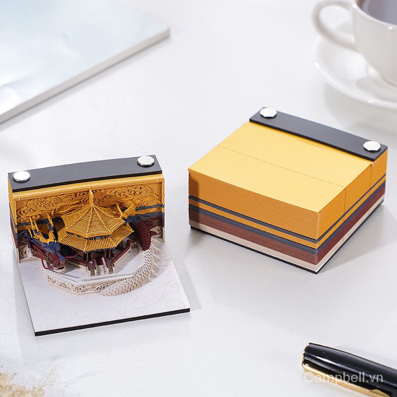 Huatang Giấy Ghi Chú Họa Tiết 3d Ba Chiều Sáng Tạo Tùy Chỉnh