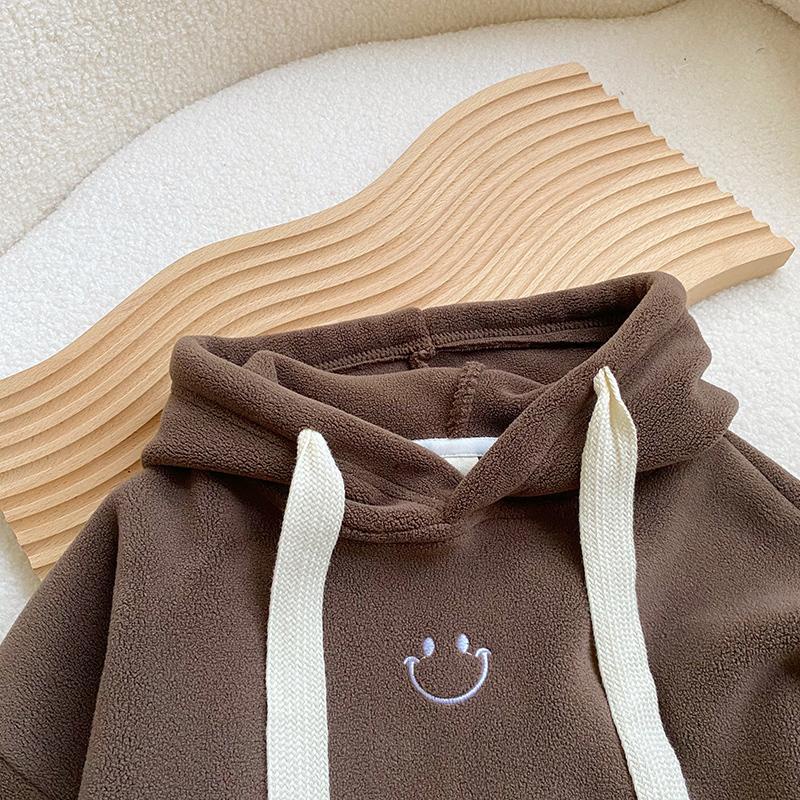 Áo Hoodie Thêu Họa Tiết Hoạt Hình Phong Cách Hàn Quốc Cho Bé Trai