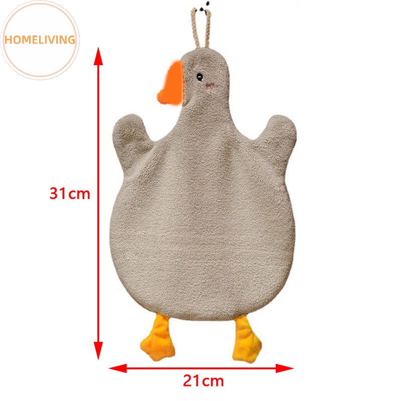 Khăn Lau Tay Bằng Lông Cừu San Hô Thấm Hút Nước Có Móc Treo Hoạt Hình Dễ Thương vn