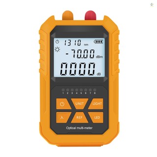 Đồng hồ đo điện áp cầm tay thử điện quang ánh sáng đỏ 5km - 70 ~ + 6dbm mini với 7 chế độ quang điện / cáp quang tùy chọn