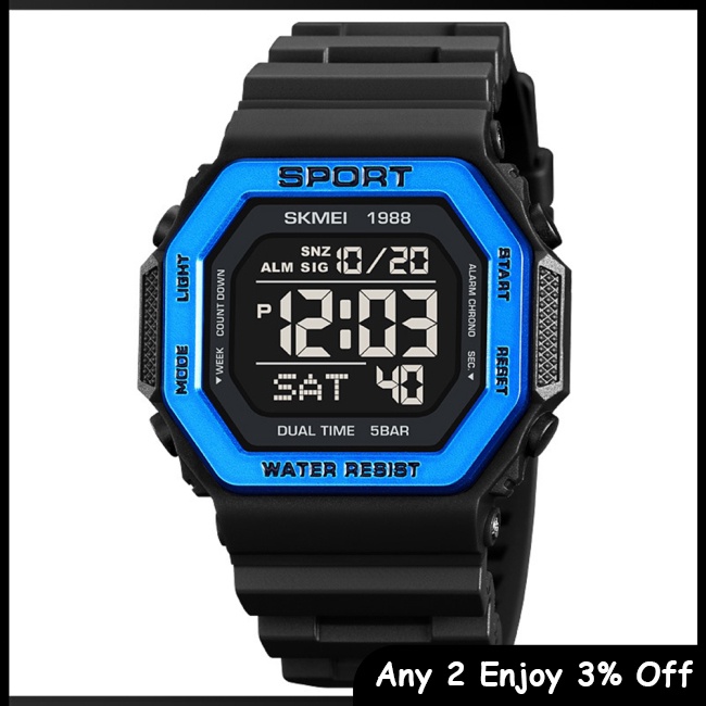 Zevaret skmei Đồng Hồ Thông Minh Đa Chức Năng Chống Thấm Nước Cho Nam Giới