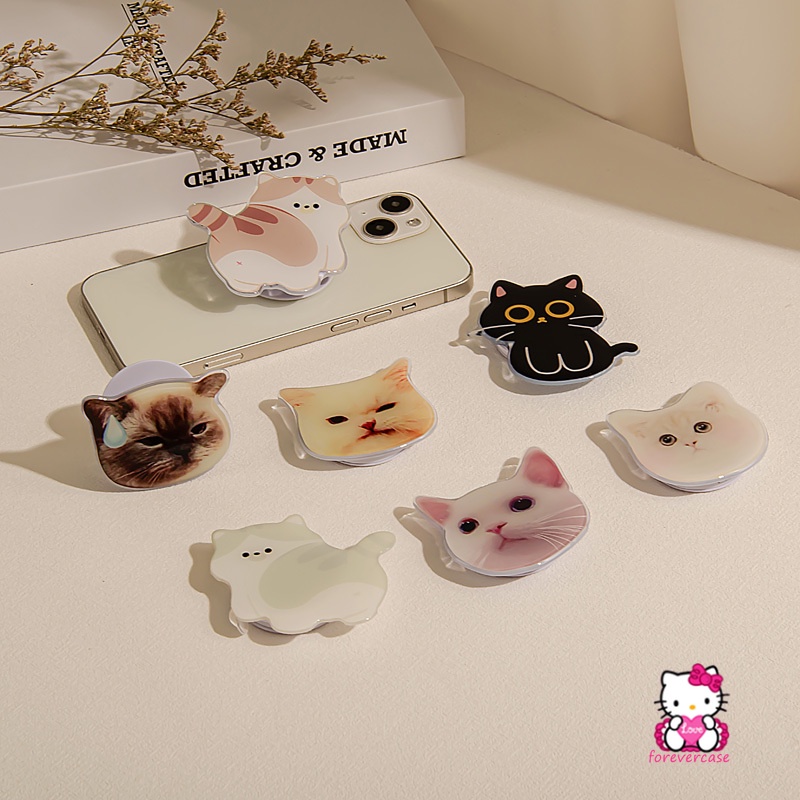 Giá Đỡ Điện Thoại Dạng Gập Thông Dụng In Hình Thú Hoạt Hình Đáng Yêu Sáng Tạo