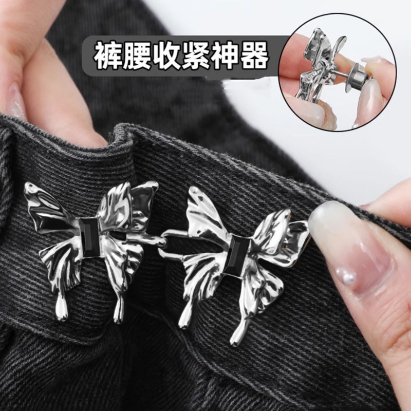 Mới Ghim Cài Hình Gấu Và Hoa Bướm Trang Trí Thắt Lưng Quần Jean