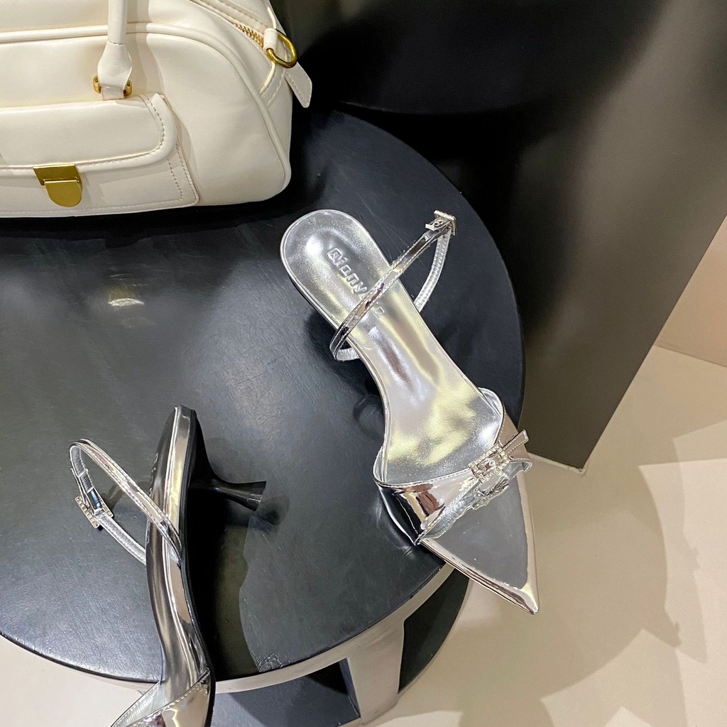 Sandal Cao Gót Mũi Nhọn Thiết Kế Mới Thời Trang Dành Cho Năm 2023