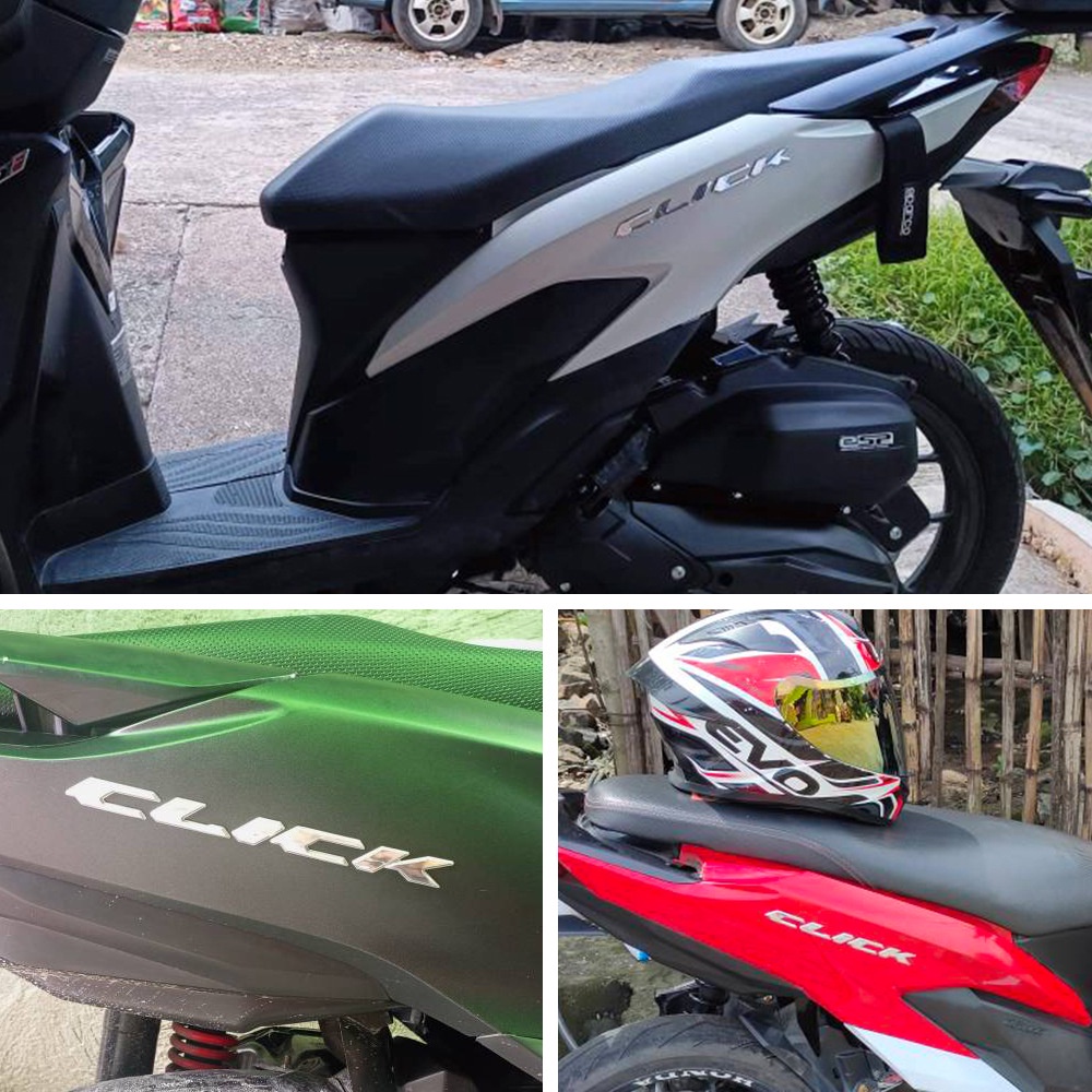 Set 2 Miếng Dán logo 3d Chống Thấm Nước Trang Trí Bình Xăng Xe Mô Tô honda click 125 125i click150i 150