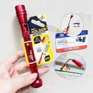 Đèn pin 3 led có nam châm 2 đầu kích thước tolsen 66011
