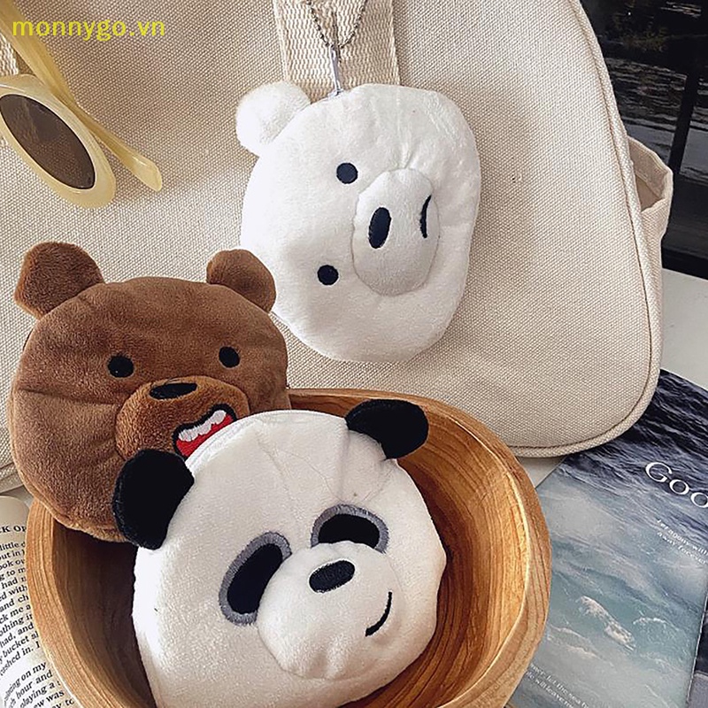 Ví Đựng Tiền Xu Hình Gấu Bông monnygo Dễ Thương