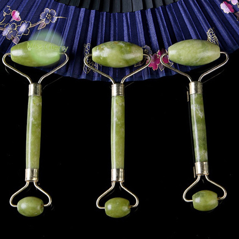 1 Cây Lăn Mát Xa Mặt / Cơ Thể Bằng Đá Ngọc Bích Chống Lão Hóa heyuanlong444