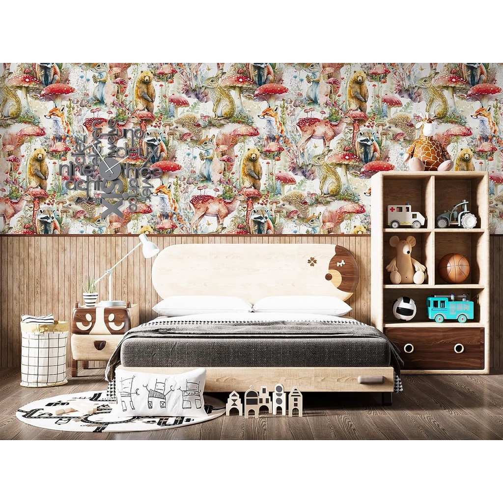 Giấy Dán Tường Hình Nấm Phong Cách boho Cho Phòng Ngủ / Phòng Tắm