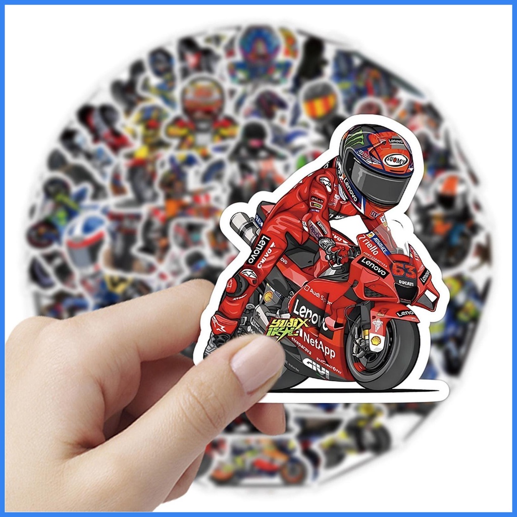 Bộ 50 Đề Can Dán Xe Đạp / Xe Máy Chống Thấm Nước Thời Trang Cho Trẻ Em