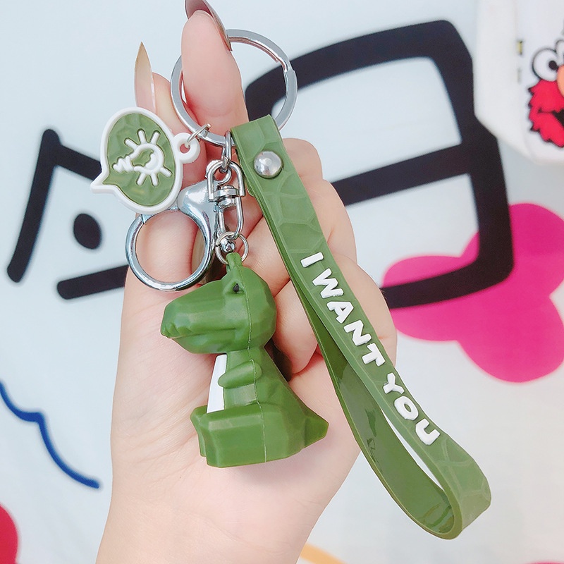Dễ Thương Móc Chìa Khóa Bằng Silicon Hình Gấu / Thỏ / Phi Hành Gia Hoạt Hình Đáng Yêu diy