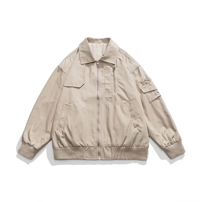 Áo Khoác Dáng Rộng Màu Đen Phong Cách Nhật Bản Thời Trang Xuân Thu Cho Nam Và Nữ