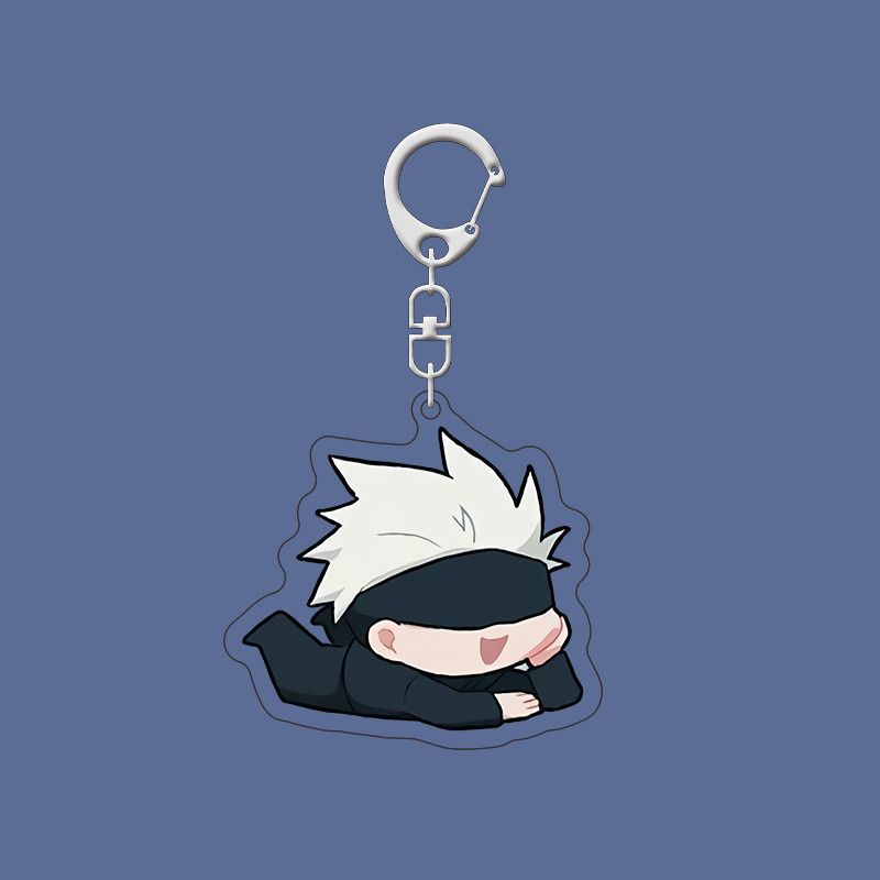 Móc khoá Anime Manga Gojo Satoru Q Version Anime Jujutsu Kaisen Kawaii Acrylic Cute phụ kiện trang trí dễ thương