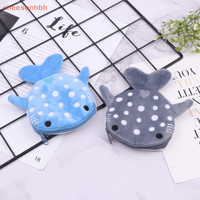 Ví Đựng Tiền Xu Hình Cá Mập Nhồi Bông Đáng Yêu Cho Bé