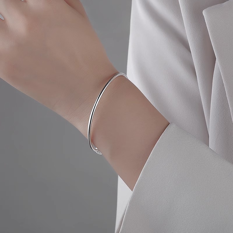 Thời Trang Vòng Tay Màu Trơn Đơn Giản Có Thể Điều Chỉnh Kích Thước