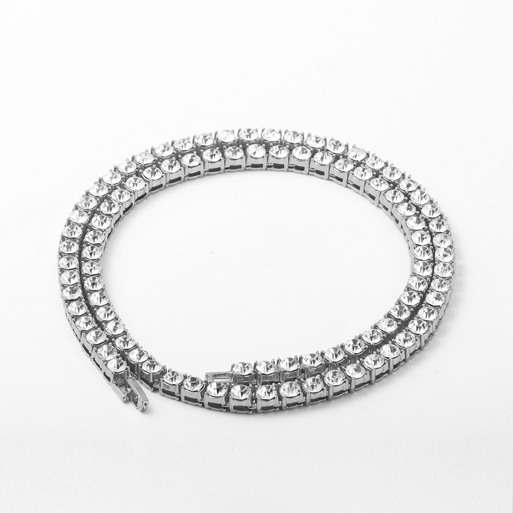 Dây Chuyền Nam Nữ Đính Đá Lấp Lánh Thời Trang Ngầu Merin Accessories Chất Liệu Titan Không Gỉ - Vòng Cổ Đính Đá